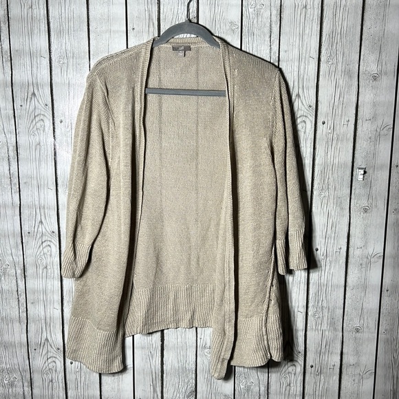 J. Jill Sweaters - J.Jill linen 3/4 sleeve open cardigan size XL